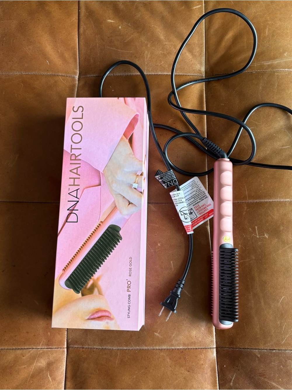 DNA Hair Tools Pro² Rose Gold Styling Comb Used Once Box $250 Retail
